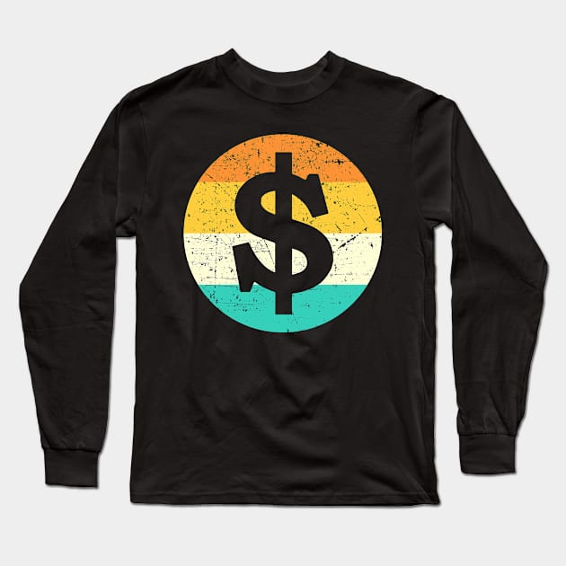 Dollar Long Sleeve T-Shirt by monkeyflip